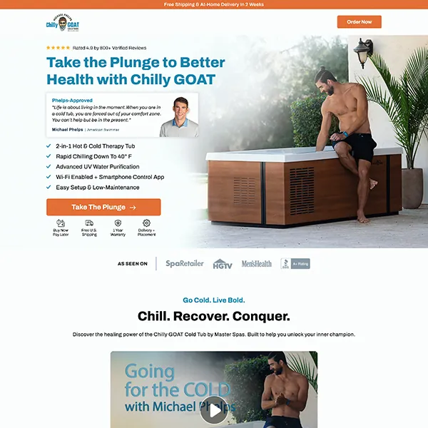 ChillyGOAT landing page by Tierra